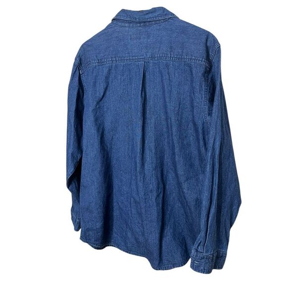 Vintage Westbound 90s Christmas Patchwork Embroidery Denim Shirt Large‎ - Picture 6 of 6